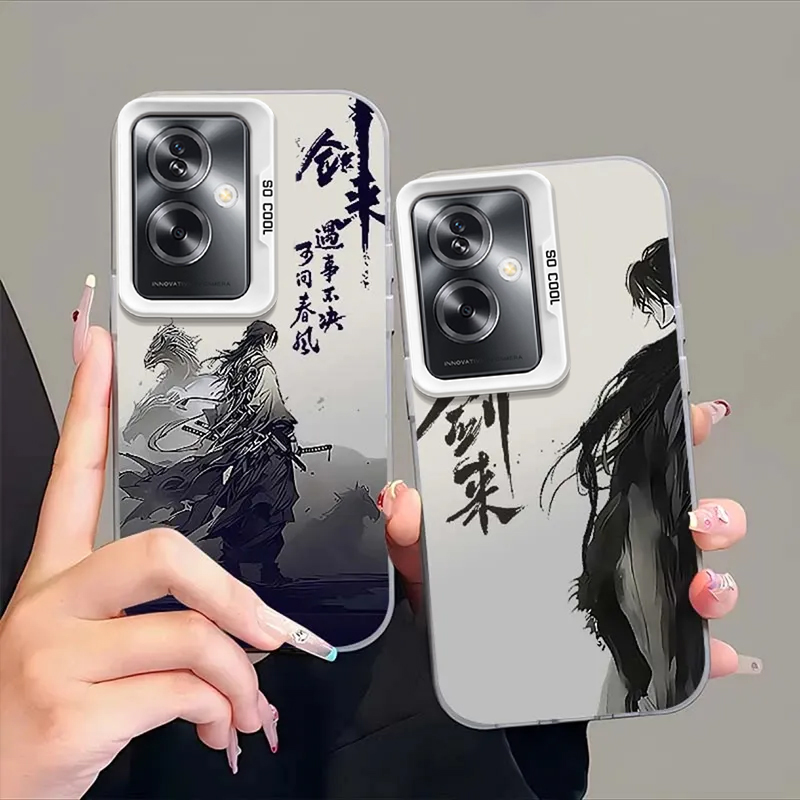 适用oppoa2/a3pro手机壳a58新款a93s彩银IMD剑来opopa96A575G外壳a11x男a32全包防摔a56a53女a9高级感a8炫酷