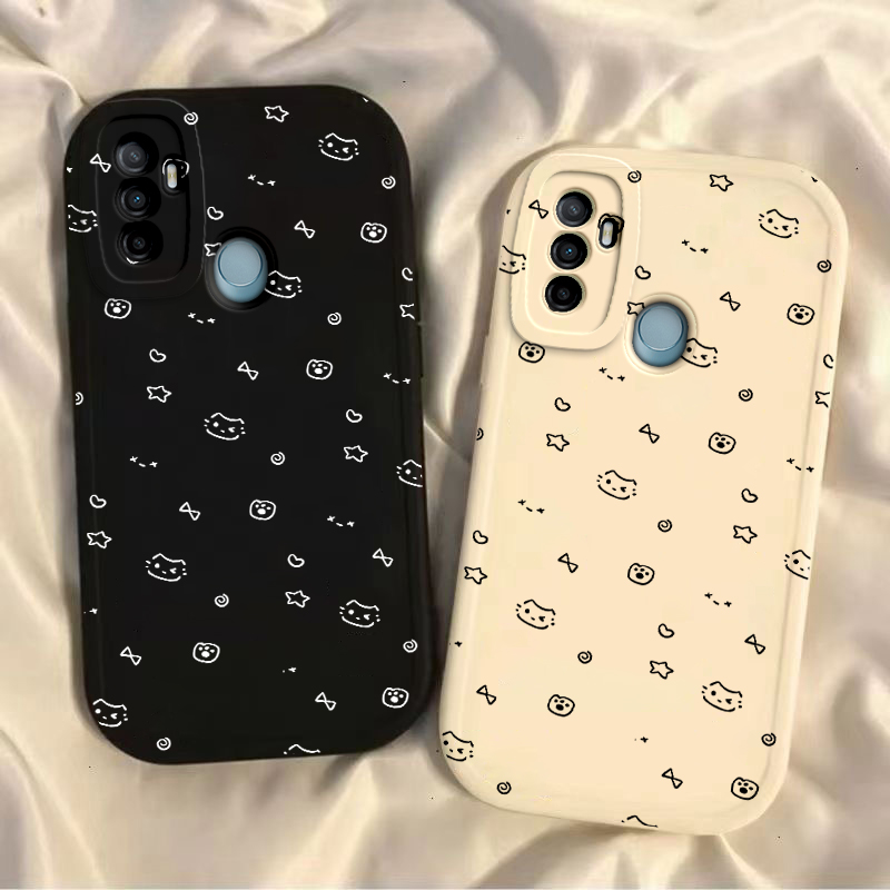 适用oppoA32手机壳A36男女新款OPPO全包防摔A35保护套oppa软硅胶0pp0opp0ppoA外壳opA3星星猫咪5G老人带挂绳