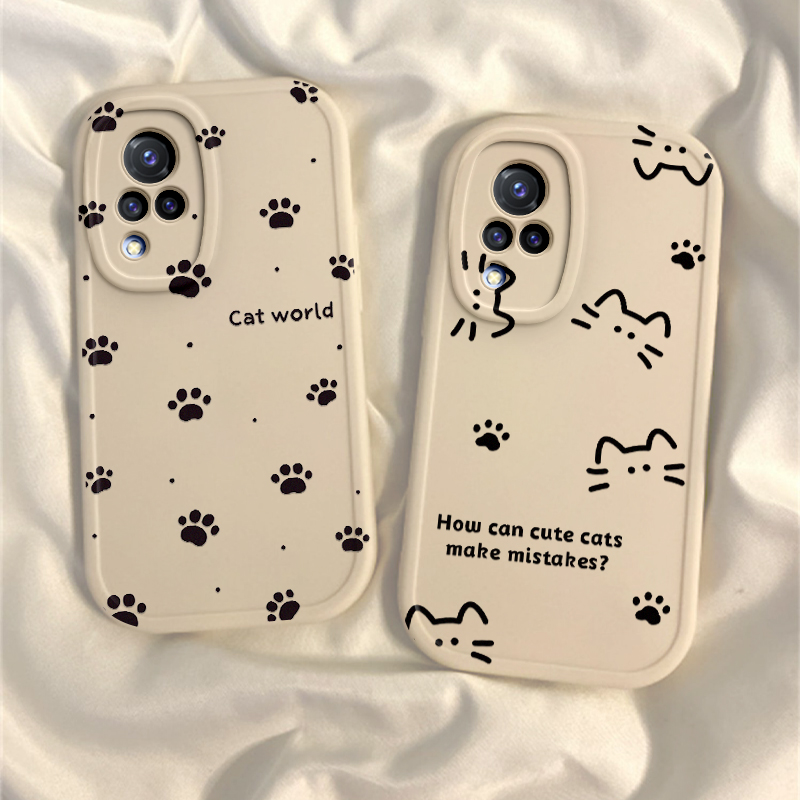 适用vivoS9手机壳S9e新款S7硅胶S7t保护套vivo全包vovis防摔vivis软外壳viv0男vivs女vos步步高vⅰvo可爱猫咪