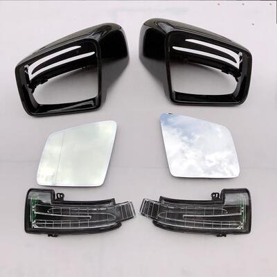 适用奔驰W164 W166 W251倒车镜片ML350 GL450后视镜壳R350转向灯