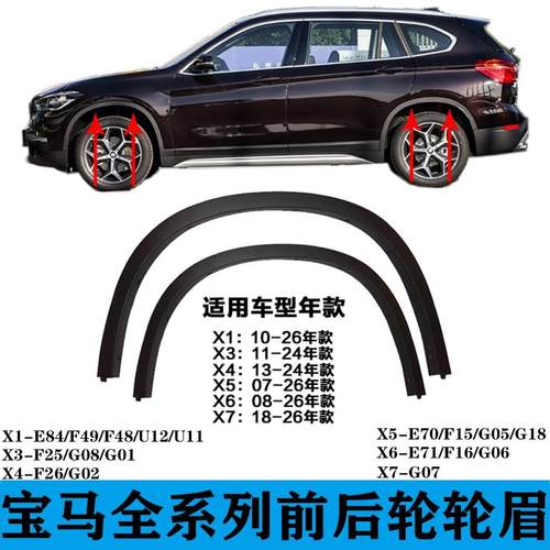 适用X1宝马X3前轮X4后轮X5叶子板X6X7轮眉E84F49F25E70F15E71F16