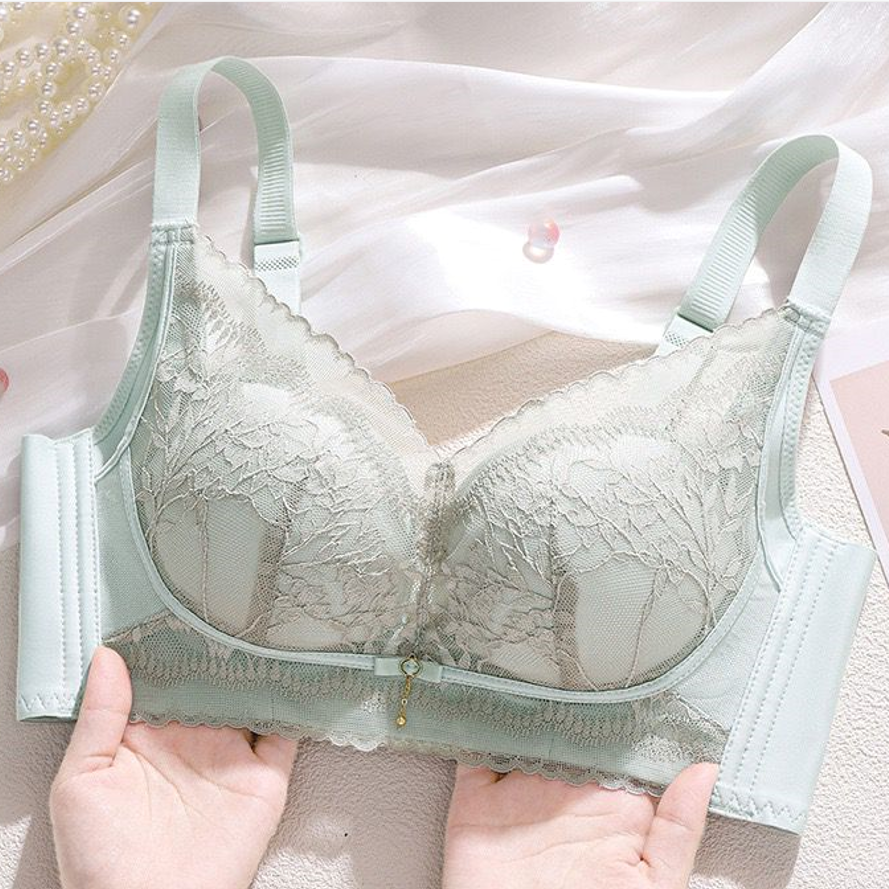抑菌无磁无铁内衣女中厚款聚拢小胸防下垂收副乳上托过安检门文胸
