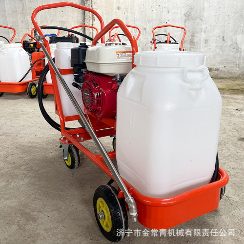 手推式汽油柴油乳化沥青撒布机200升沥青路面破损修补用撒布机