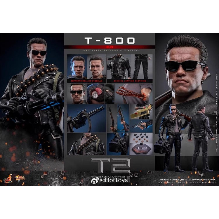 HT HotToys 1/6 MMS795 终结者2 审判日 T-800 2.0