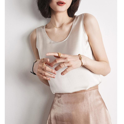 悦戎桑蚕丝百搭吊带背心