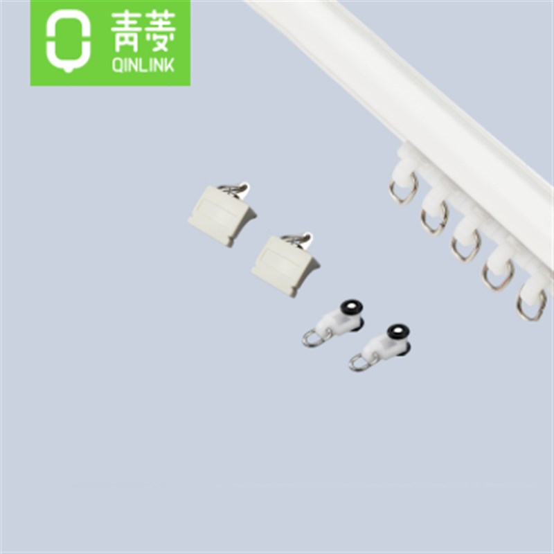 麦尤重型厚道铝合金窗帘轨道直轨窗帘杆纳米滑轨单双轨导轨