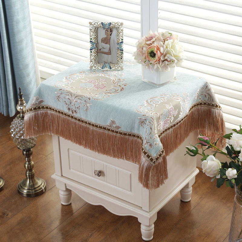 欧式餐桌布 美式雪尼尔流苏布艺加厚客厅方圆桌布餐台布茶几布,居家布艺,桌布,淘宝优惠券,粉丝福利购,淘宝优惠卷