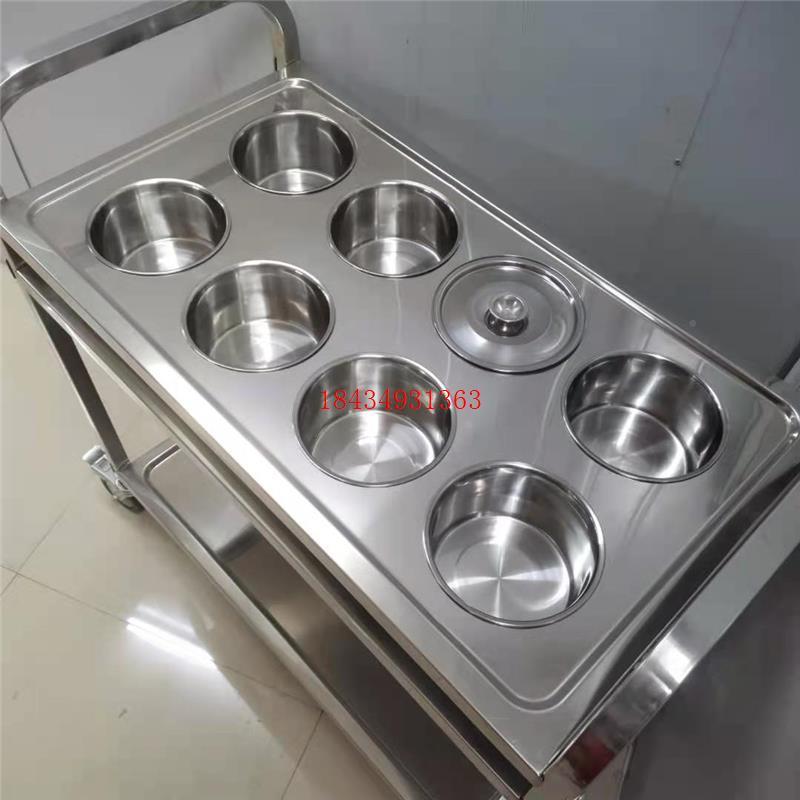 加厚不锈钢调车动商饭店调味料料推车餐厅水壶车可移火用锅酱料车