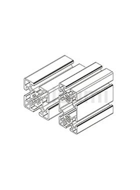 经济型 米思米 欧标50型材 槽宽8mm50100 KLCF8-5050-4000 MISUMI
