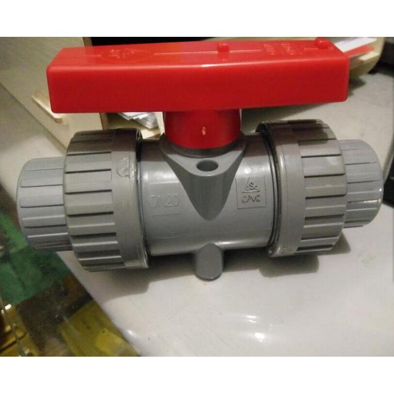 CPVC活接球阀双活接球阀SCH80 CPVC美标国标双活接球阀门DN15 100