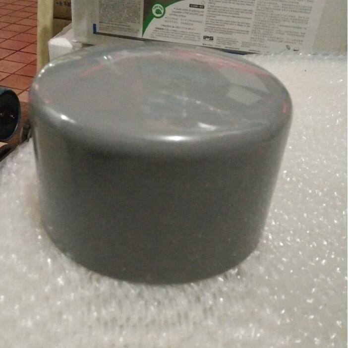 UPVC堵头PVC堵头封头灰色管帽4050 63 75 90 110 140 160 200 250