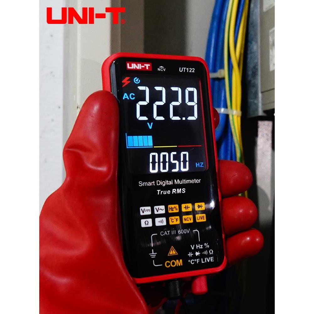 优利德UT121A/UT121B/UT122卡片式智能防烧高精度数字电工万用表