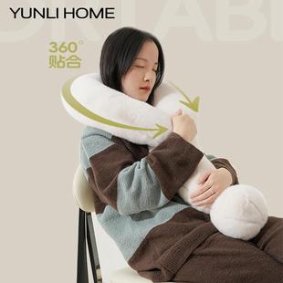 问号抱枕长条颈枕沙发靠枕办公室午睡枕头车载睡觉专用居家摆件