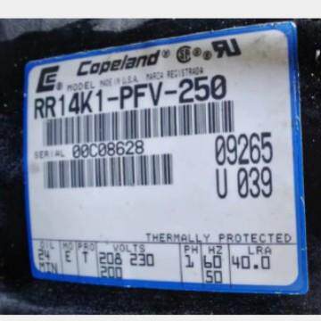 谷轮RR10K2E-CAV-201 RR14K1- PFV -250冰柜制冰机压缩机 R404