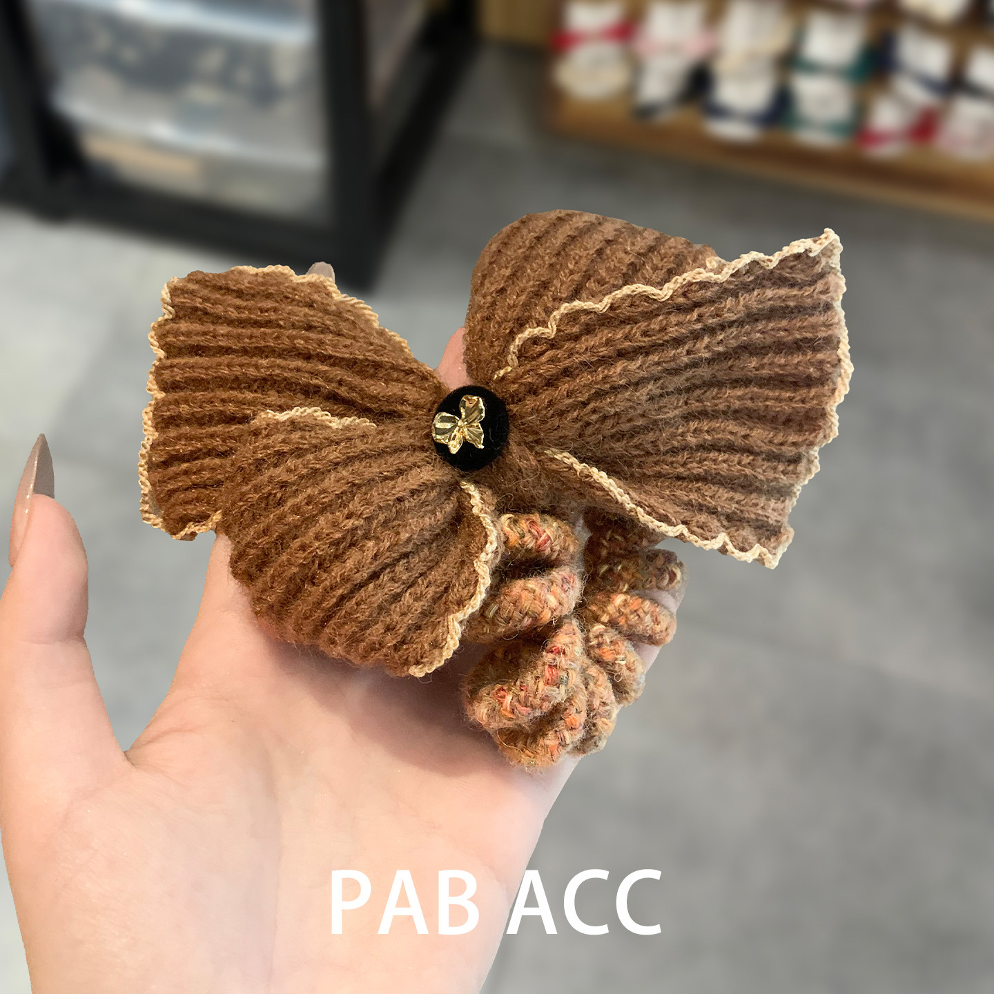 韩国秋冬咖色针织蝴蝶结电话线发圈个性时尚高级感弹力橡皮筋头绳,饰品/流行首饰/时尚饰品新,发饰,淘宝优惠券,粉丝福利购,淘宝优惠卷