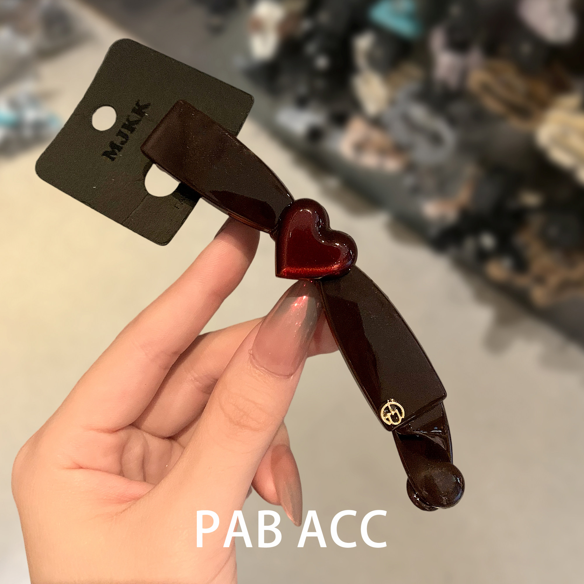 韩国复古甜酷风爱心香蕉夹蝴蝶结竖夹发卡气质马尾夹懒人盘发抓夹