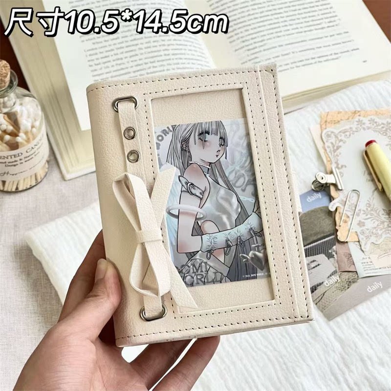 a7活页手账本蝴蝶结痛窗笔记本