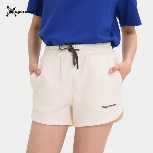 Xuperman运动短裤女夏季新款高腰A字显瘦宽松休闲三分卫裤