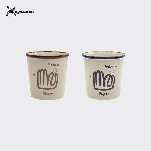 Xuperman【Balance in rhythm】系列陶瓷杯手握咖啡杯办公室水杯