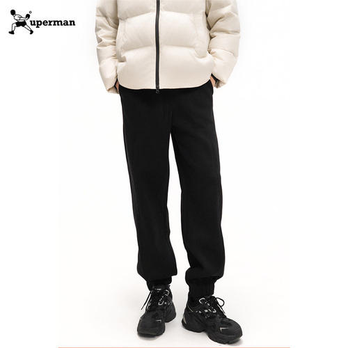 加绒加厚保暖  休闲束脚运动裤