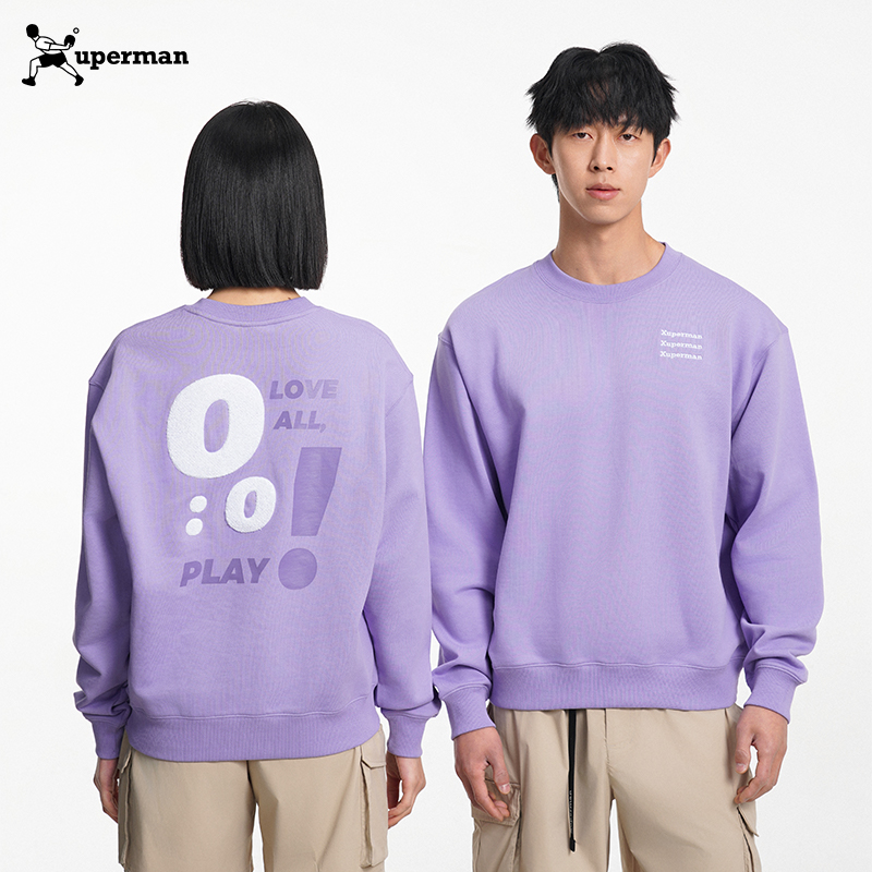 xuperman比分系列圆领卫衣情侣款