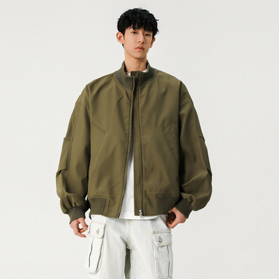 SHAPOES休闲立领飞行服夹克外套