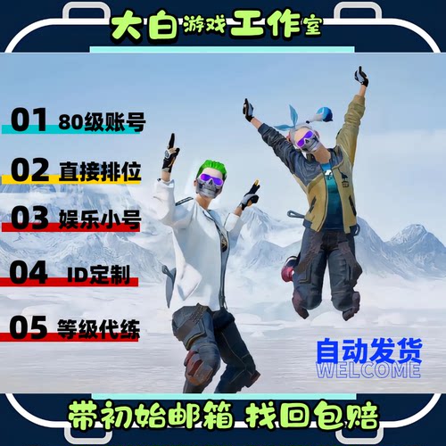 PUBG吃鸡账号80级竞技排位