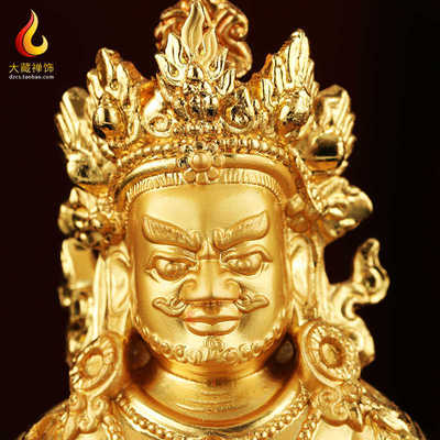 黄财神小佛像藏传密宗财神藏寸巴拉摆件五方风民族财神3财神菩萨