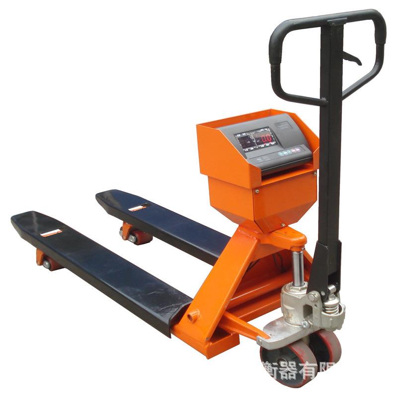 电子叉车秤称重搬运车2吨3地牛移动地磅手动液压带电子称仪表