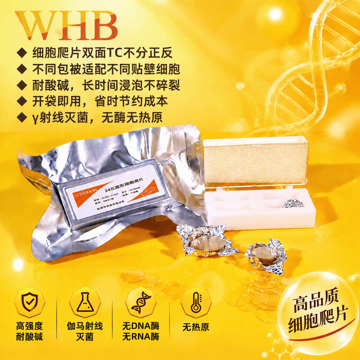 WHB卧宏细胞爬片盖玻片多规格图片