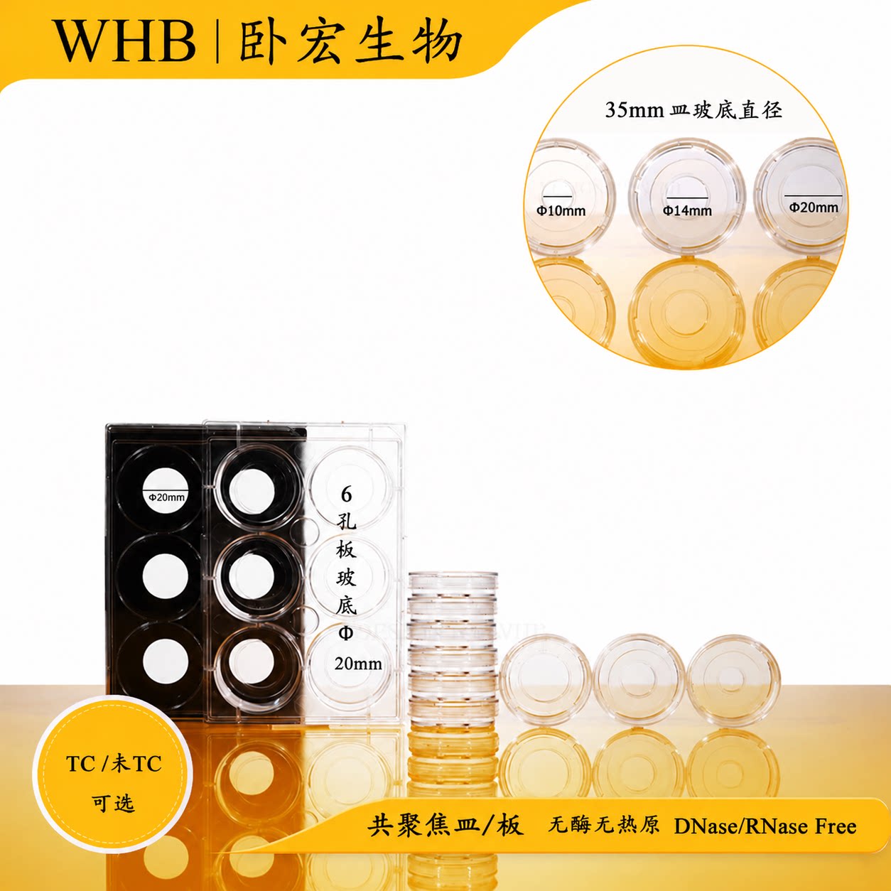 激光共聚焦皿和6孔玻底板灭菌图片