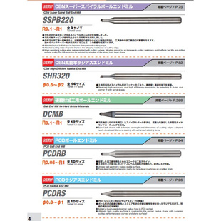 39;X16 SSPBTN220 小径铣刀 货期快 R1X30& CBN系列 日进