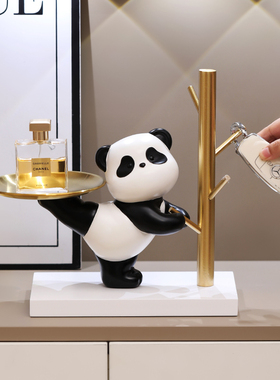 速发熊入托盘猫户进门放收纳玄关鞋柜装饰摆饰客厅电视礼家居柜品