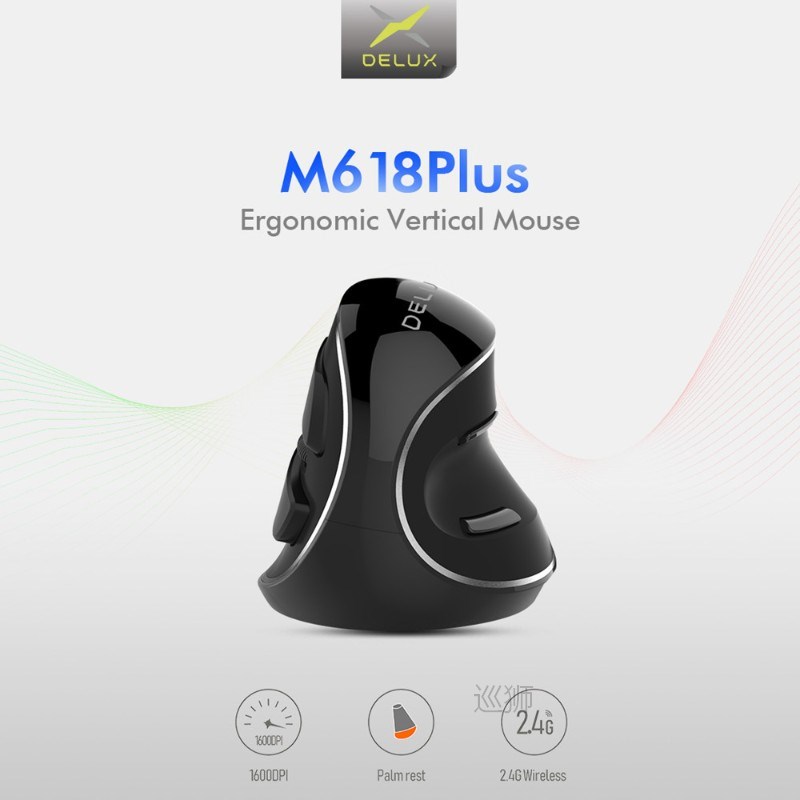 现货M618  Vertal Mouse Gig Wired Ergooms  Wirele