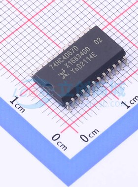 模拟开关/多路复用器 74HC4067D,652 SO-24-300mil 原装正品