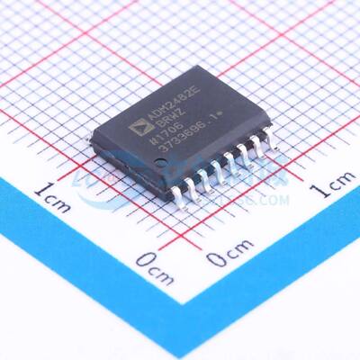隔离式RS485/422收发器 ADM2482EBRWZ SOIC-16-300mil 原装正品