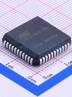单片机(MCU/MPU/SOC) AT89C51AC2-SLSUM PLCC-44(16.6x16.6) 原装