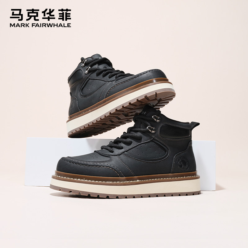 马克华菲男鞋2025秋冬季户外探险街头个性穿搭时尚舒适潮流马丁靴