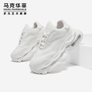 马克华菲2025年夏季新款鞋子运动鞋休闲鞋潮流透气厚底增高老爹鞋