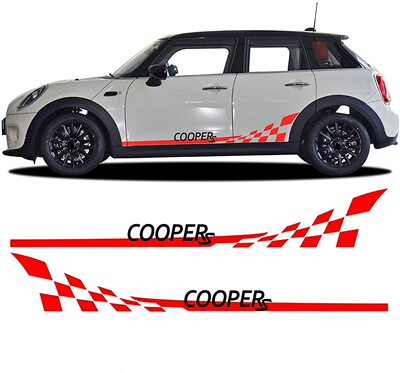 适用于Mini R55 R56 R57 R59 R60 R61 F54 F55 F56 F60侧裙车贴纸