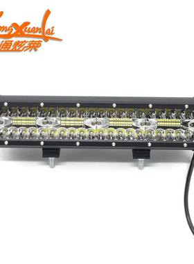 LED12寸长条灯汽摩三排高亮LED车灯汽车led工作灯长条灯