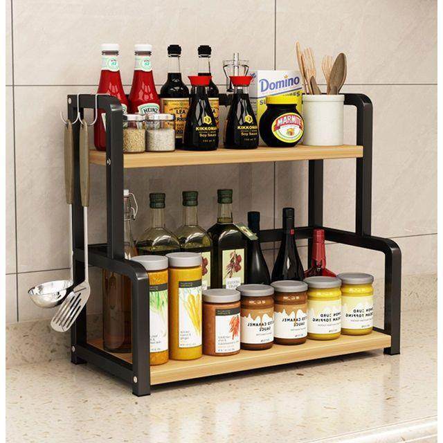 厨房置物调料架收纳架调味品调料盒罐瓶架落地多层免打孔二层,金属材料及制品,金属加工件/五金加工件,淘宝优惠券,粉丝福利购,淘宝优惠卷