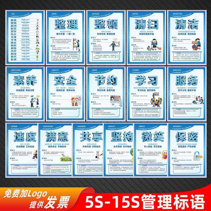 工厂车间5s标语6s7s8s9s10s11s12s13s14s15s标识牌安全生产管理