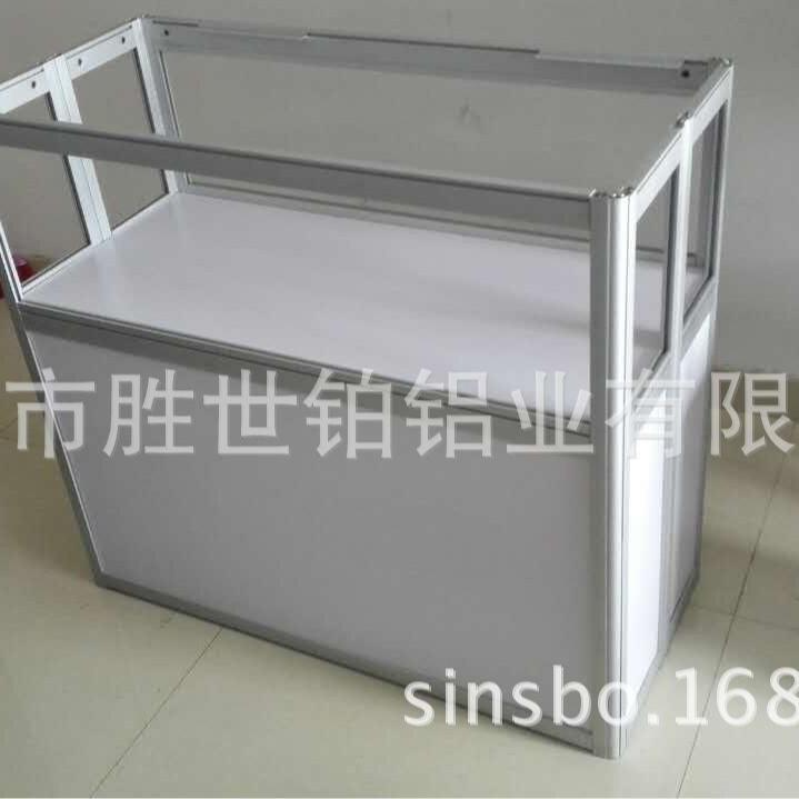 工厂店珠宝首饰玻璃折叠柜标摊展会便携式折叠展首饰拆装柜