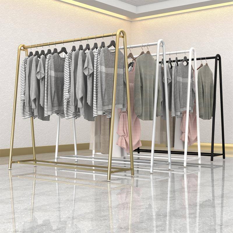 服装店展示架挂衣架直播摆摊落地式女装童装晾衣架专用龙门货架子