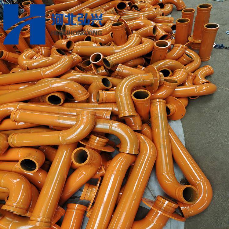 中/联CIFA湿喷机配件法兰盘弯管喷浆头连接管