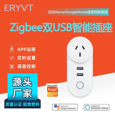 涂鸦ZIGBEE智能2USB插座巴西规美规英规欧规12个规格定时插座开关