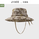 大檐户外迷彩帽透气防晒休闲圆边奔尼帽钓鱼遮阳防风渔夫帽子