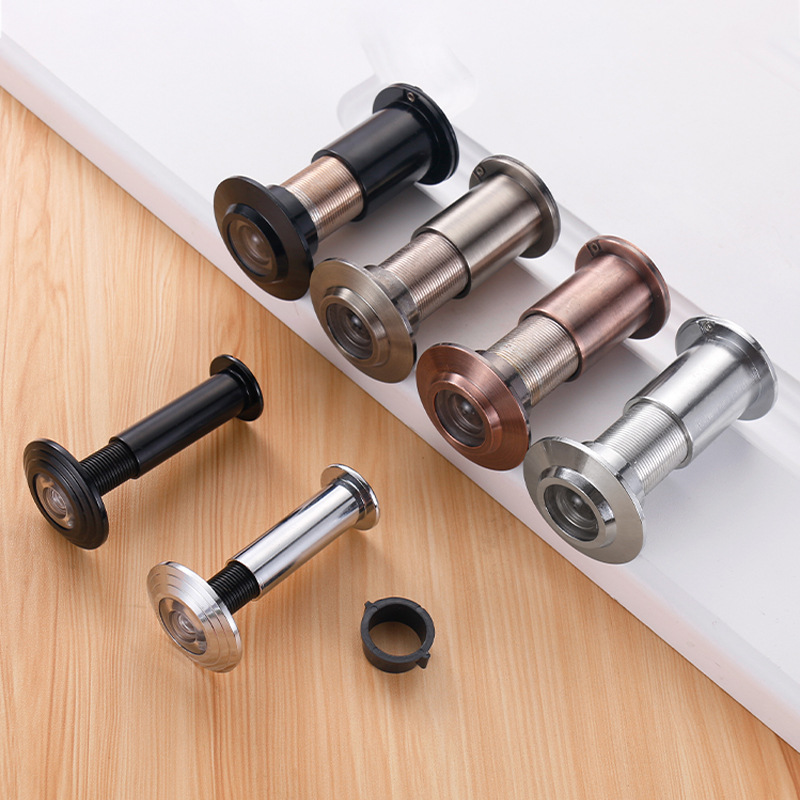 防火门高清猫眼 卧室可调节14管26管广角防撬带盖防盗门加厚猫眼