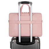 高端商务电脑公文包企业礼品定制 来图印LOGO单肩斜挎手提袋印刷